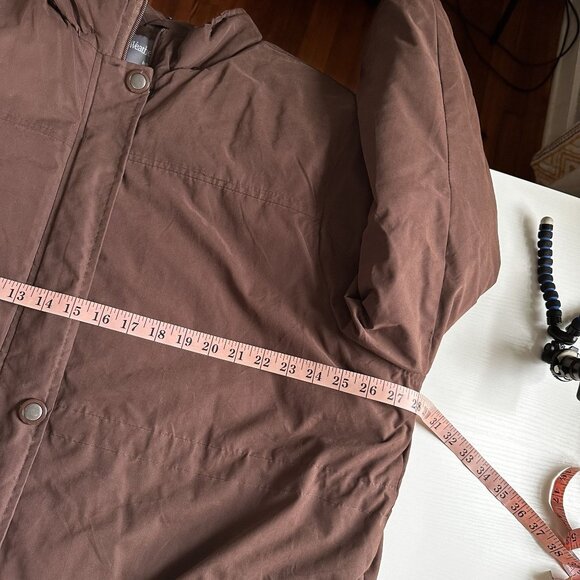Weather Stopper Totes Water Resistant Parka Jacket Plus Sz 2X Brown Puffer Coat - Picture 8 of 9
